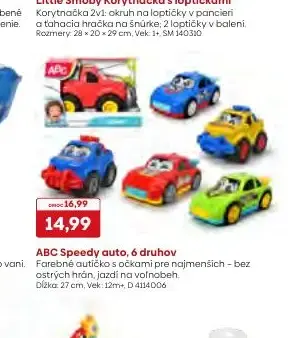 ABC Speedy auto, 6 druhov