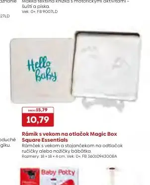 Rámik s vekom na otlačok Magic Box Square Essentials