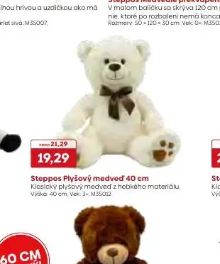 Steppos Plyšový medveď 40 cm