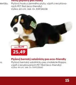 Plyšový bernský salašnícky pes eco-friendly 44 cm