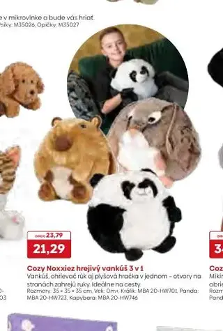 Cozy Noxxiez hrejivý vankúš 3 v 1