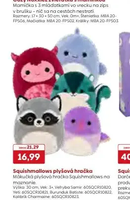 Squishmallows plyšová hračka