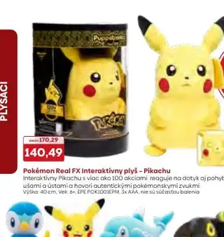 Pokémon Real FX Interaktívny plyš – Pikachu