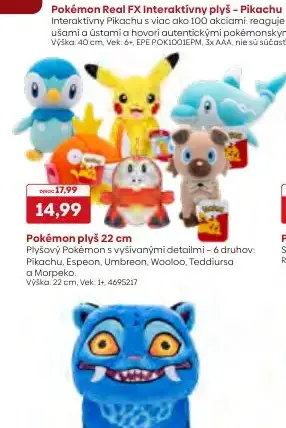 Pokémon plyš 22 cm