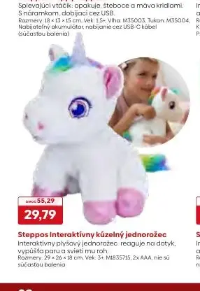 Steppos Interaktívny kúzelný jednorožec