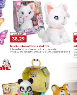 Mačka interaktívna s efektmi