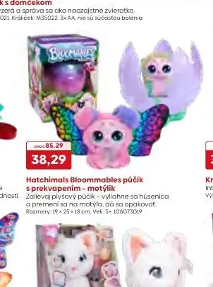 Hatchimals Bloommables púčik s prekvapením - motýlik