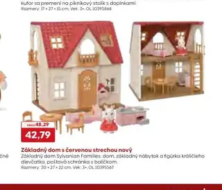 Sylvanian Families Základný dom s červenou strechou nový