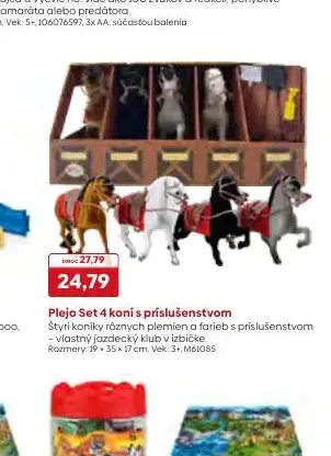 Plejo Set 4 koní s príslušenstvom