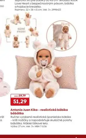 Antonio Juan Kika - realistická bábätko