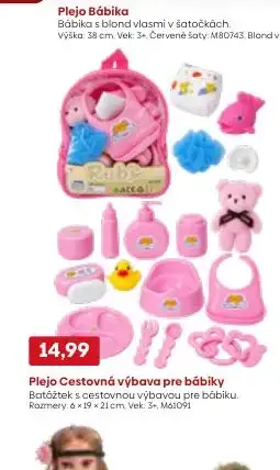 Plejo Cestovná výbava pre bábiky