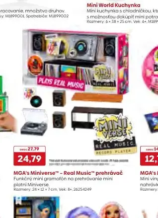MGA's Miniverse™ - Real Music™ prehrávač