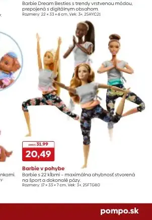 Barbie v pohybe