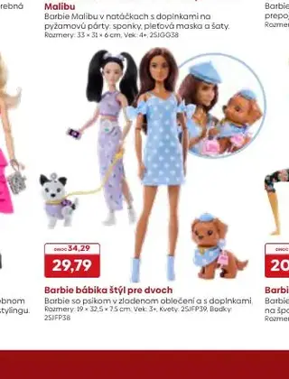 Barbie bábika štýl pre dvoch