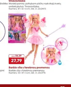 Barbie víla s farebnou premenou