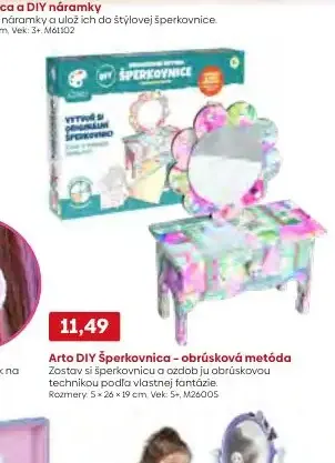 Arto DIY Šperkovnica – obrúsková metóda