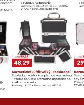 Kozmetický kufrík veľký - rozkladací