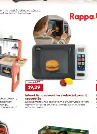 Interaktívna mikrovlnka z kolekcie Luxusné spotrebiče