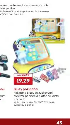 Bluey pokladňa