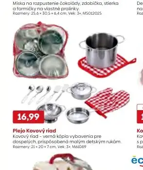 Plejo Kovový riad