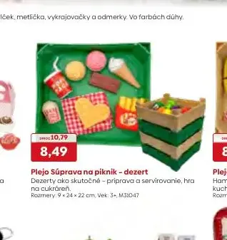Plejo Súprava na piknik - dezert