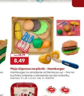 Plejo Súprava na piknik - Hamburger