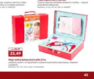 Plejo Veľký doktorský kufrík 27 ks