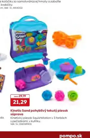 Kinetic Sand pohyblivý tekutý piesok súprava