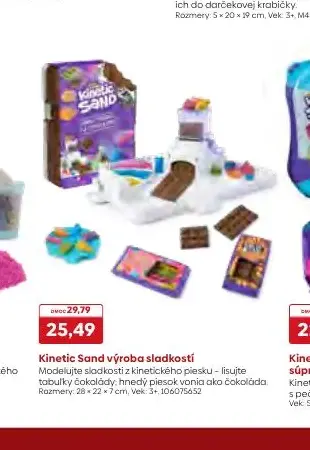 Kinetic Sand výroba sladkostí