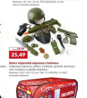 Starx Vojenská súprava s helmou