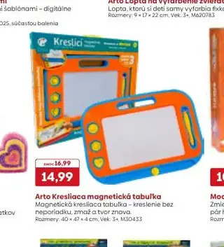 Arto Kresliaca magnetická tabuľka