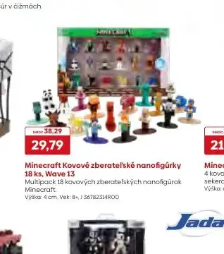 Minecraft Kovové zberateľské nanofigúrky 18 ks, Wave 13