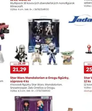 Star Wars Mandalorian a Grogu figúrky, súprava 4 ks