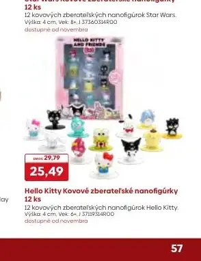 Hello Kitty Kovové zberateľské nanofigúrky 12 ks