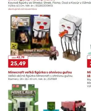 Minecraft veľká figúrka s ohnivou guľou