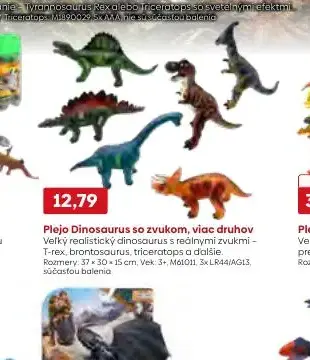 Plejo Dinosaurus so zvukom, viac druhov