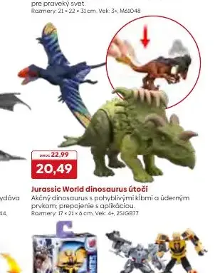 Jurassic World dinosaurus útočí