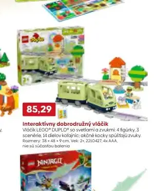 LEGO DUPLO Interaktívny dobrodružný vláčik