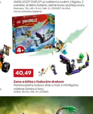 LEGO NINJAGO Zane a bitka s ľadovým drakom