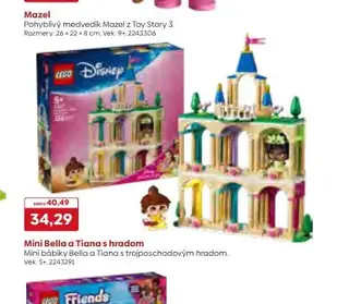 Mini Bella a Tiana s hradom LEGO Disney