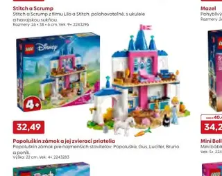 Popoluškin zámok a jej zvierací priatelia LEGO Disney