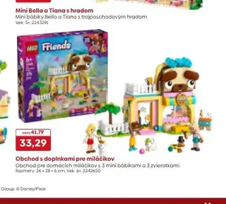 Obchod s doplnkami pre miláčikov LEGO Friends