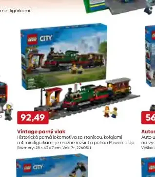 LEGO City Vintage parný vlak