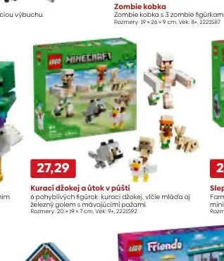 LEGO Minecraft Kurací džokej a útok v púšti