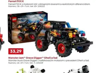 Monster Jam Grave Digger Oheň a ľad