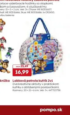 Labková patrola kufrík 2v1