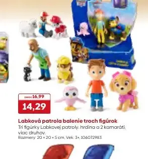 Labková patrola balenie troch figúrok