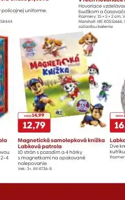 Magnetická samolepková knižka Labková patrola