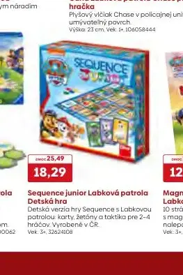 Sequence junior Labková patrola Detská hra