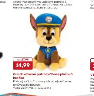 Gund Labková patrola Chase plyšová hračka